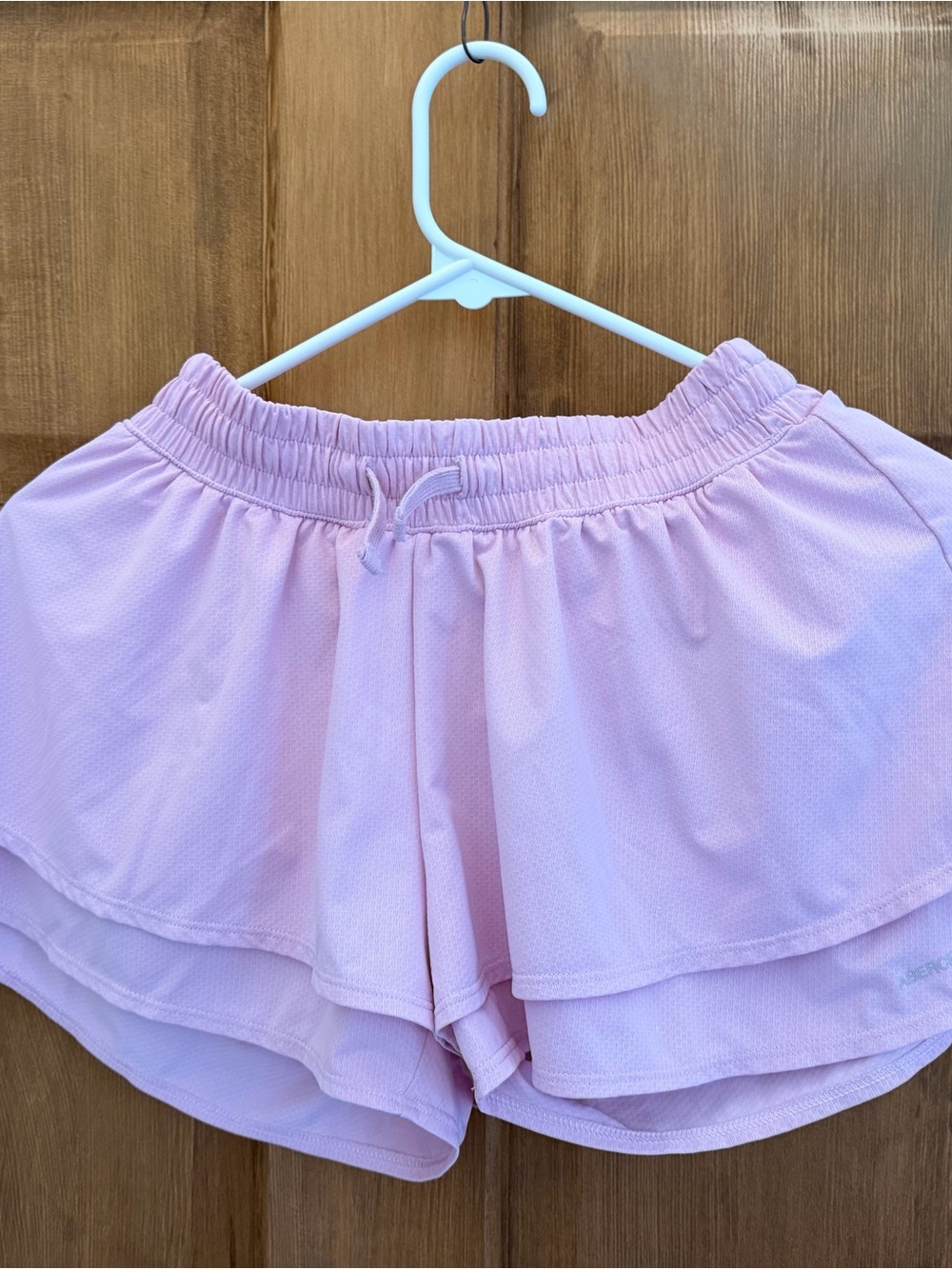 Abercrombie & Fitch Light Pink Layered Athletic Shorts